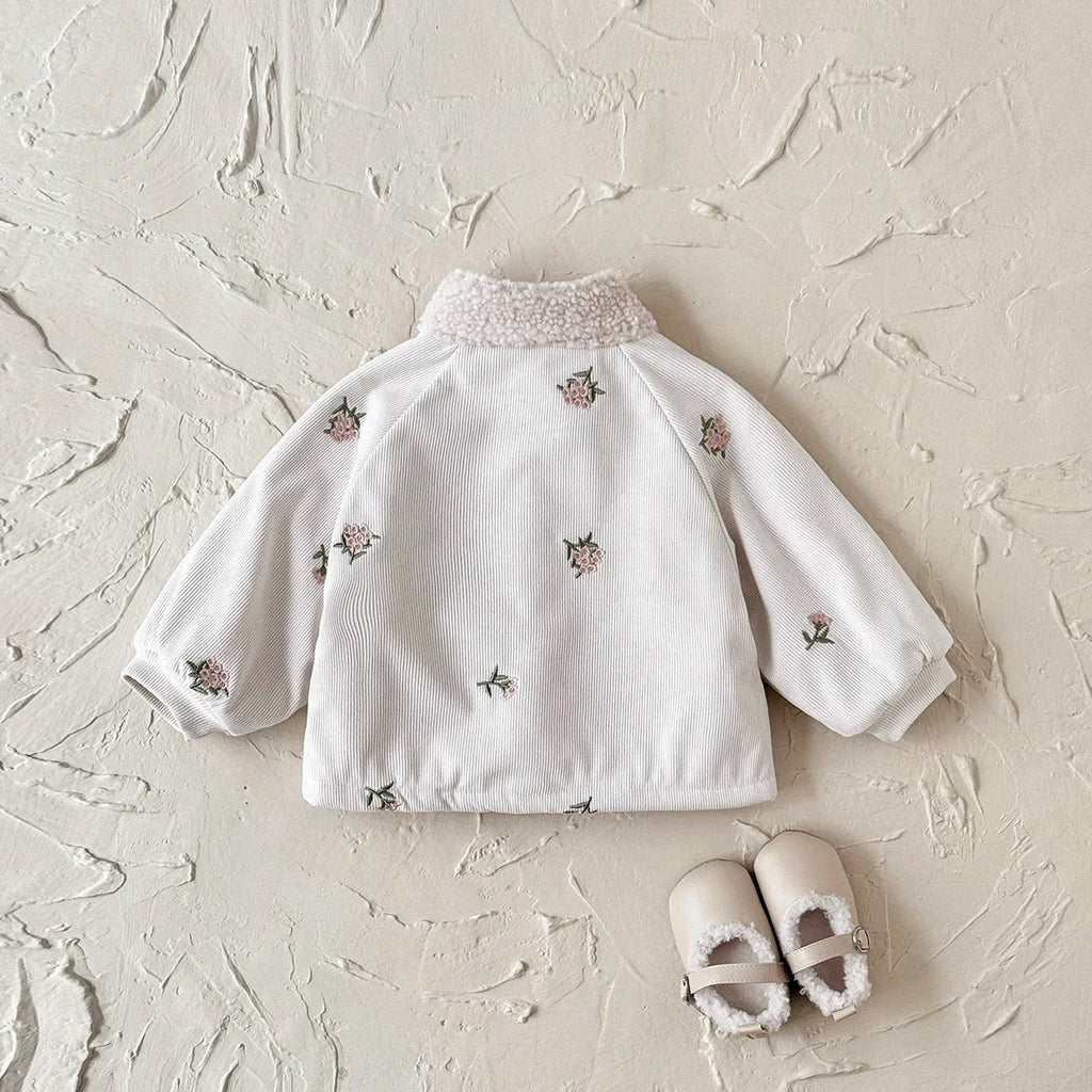 סוודר בנות דגם פרחים