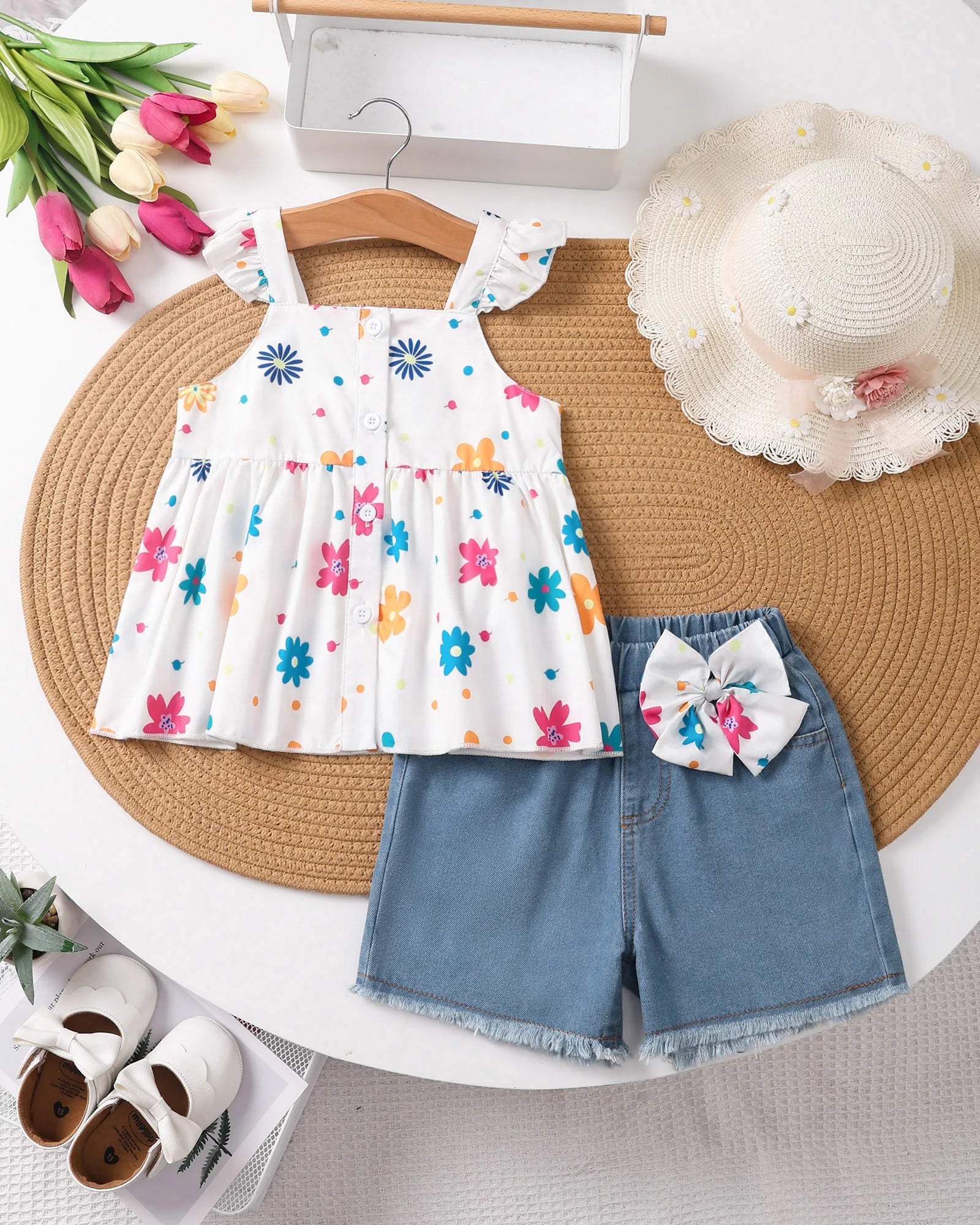 סט חגיגי פרחוני- אמיליה