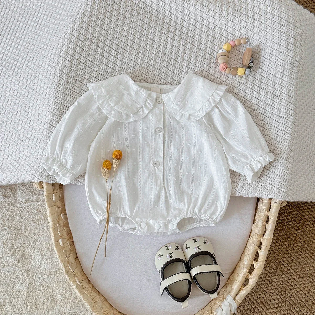 בגד גוף חגיגי כותנה-עינב