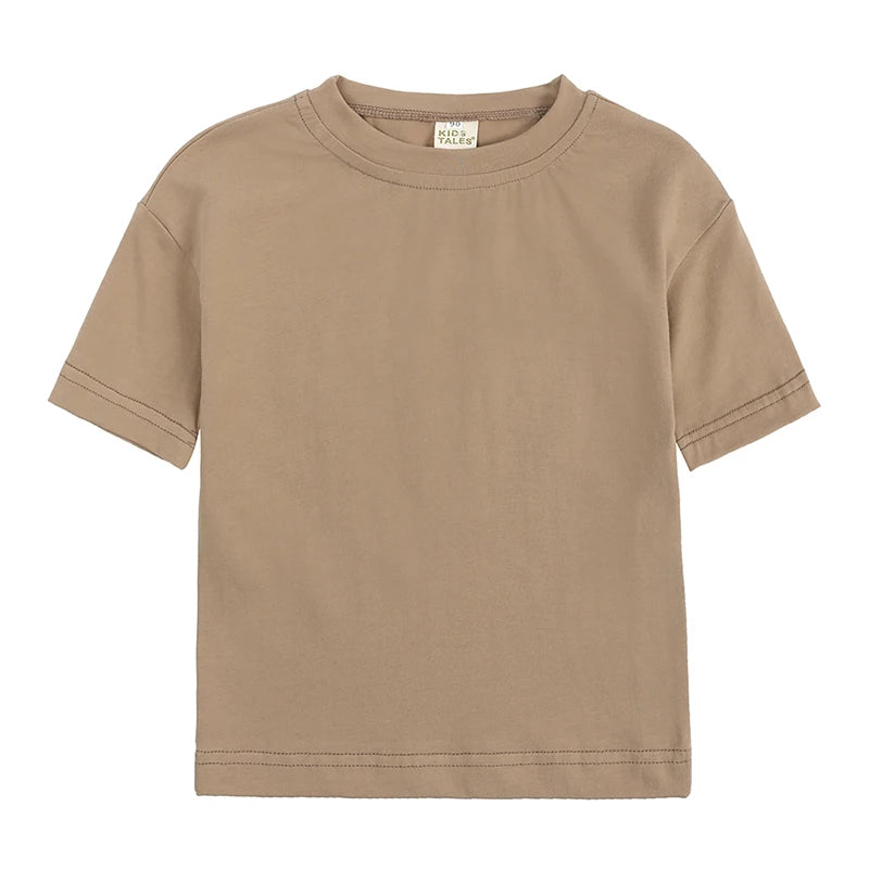 טי שרט כותנה חלקה קלאסית