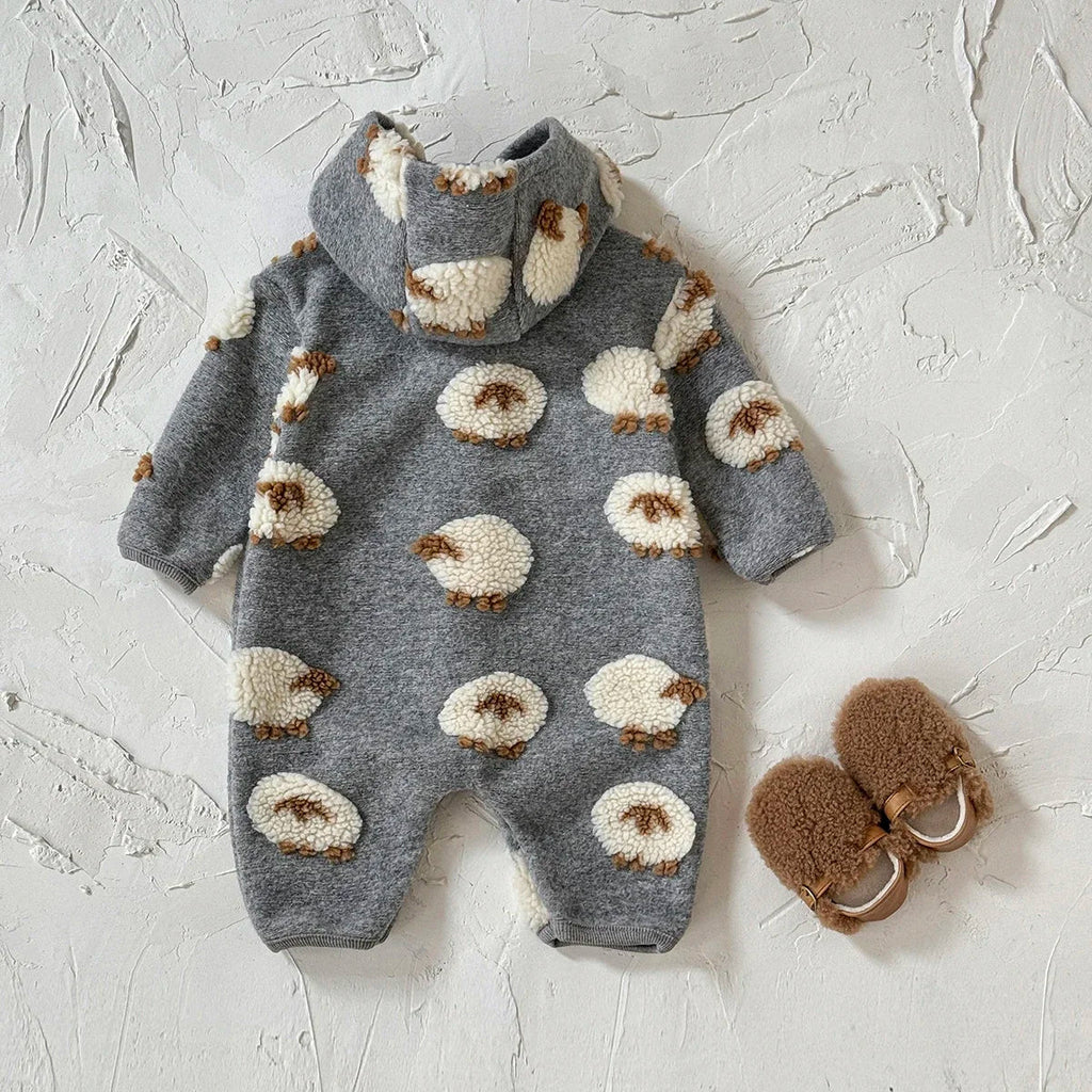 אוברול כותנה דגם כבשים