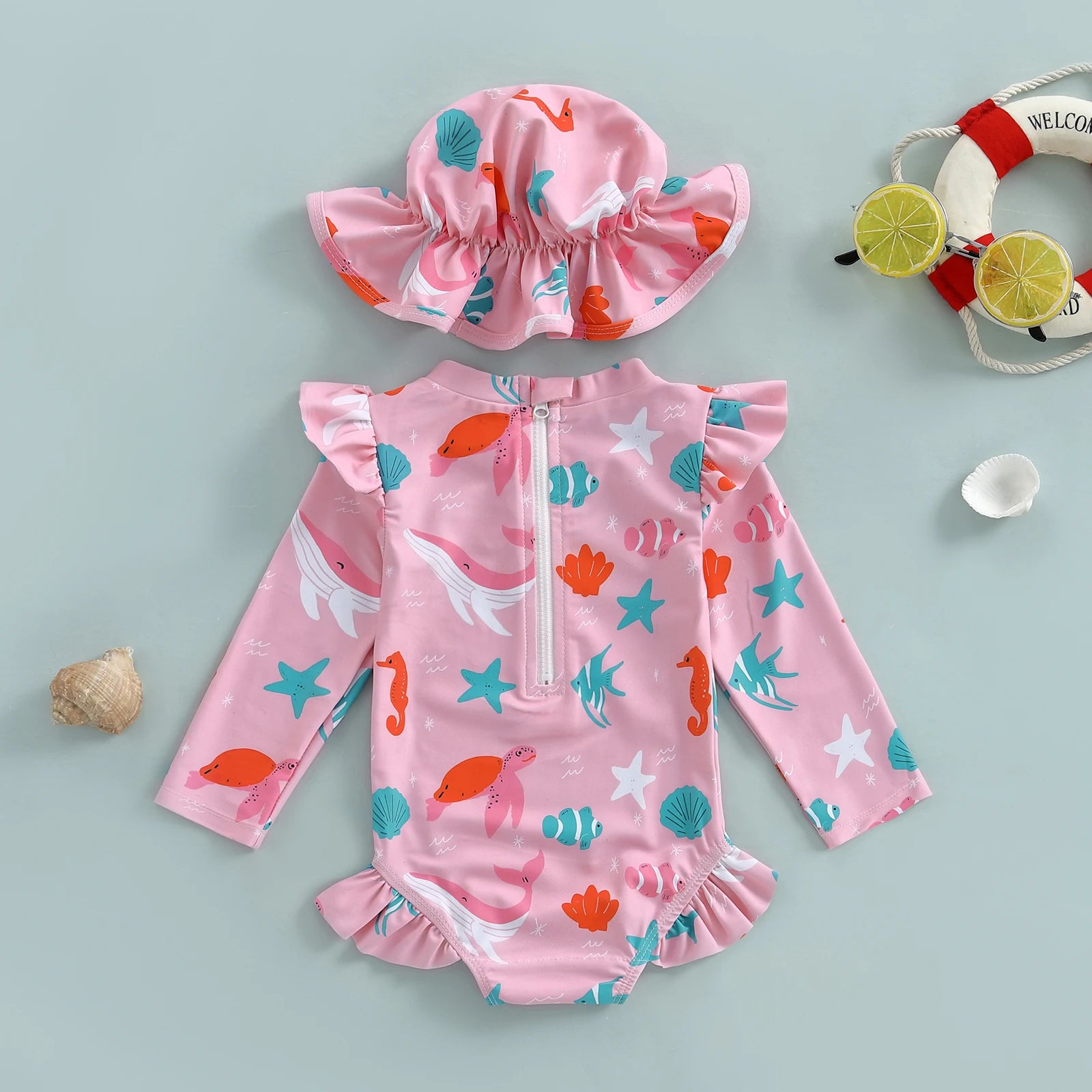 בגד ים מעוצב עם שרוולים- אסתר