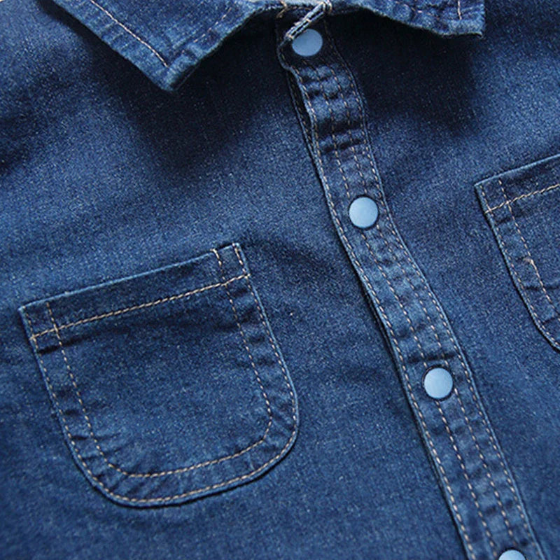 אוברול ג’ינס יוניסקס לתינוקות דגם שלו