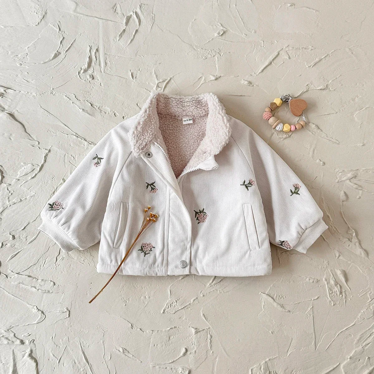 סוודר בנות דגם פרחים