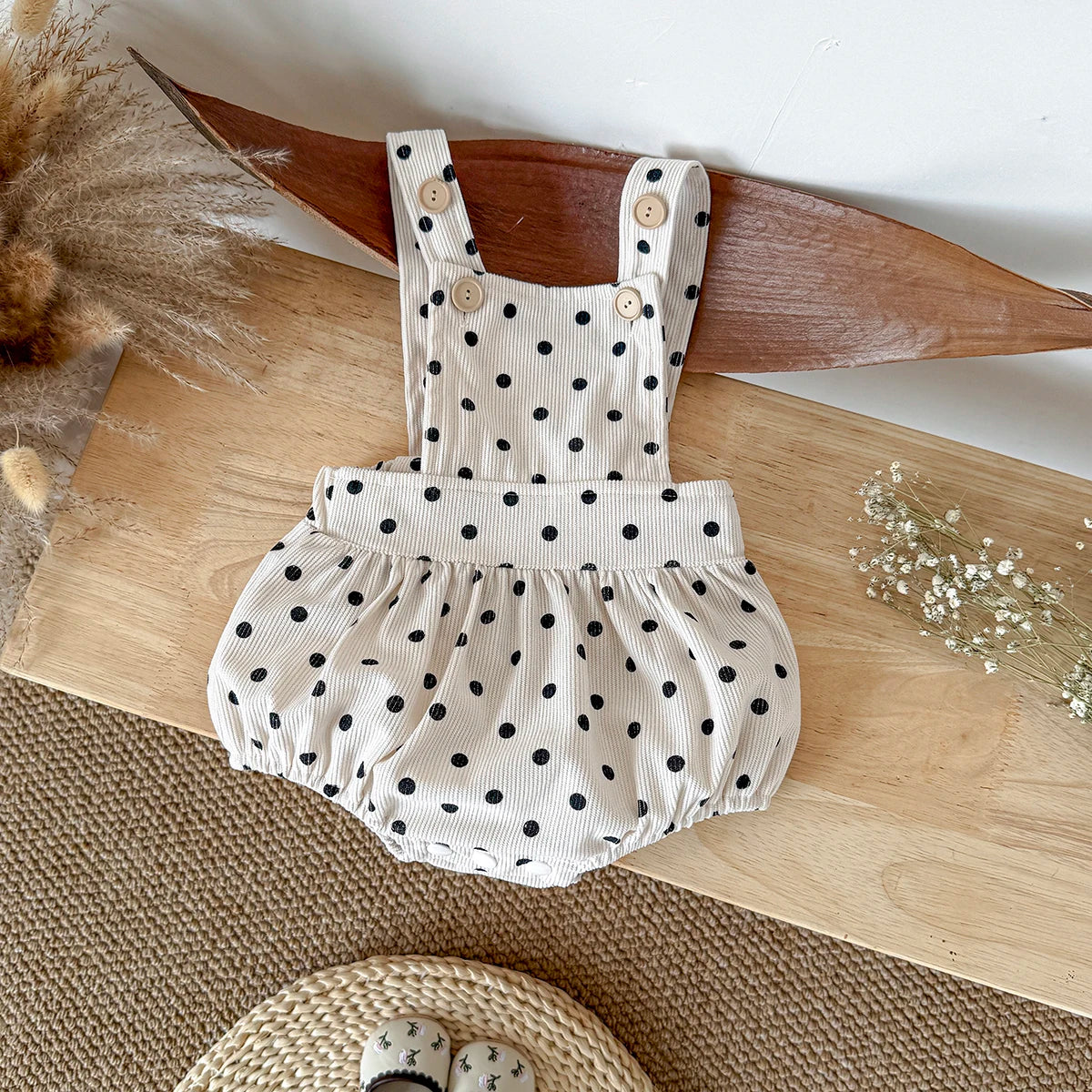 אוברול זחילה בעיצוב נקודות