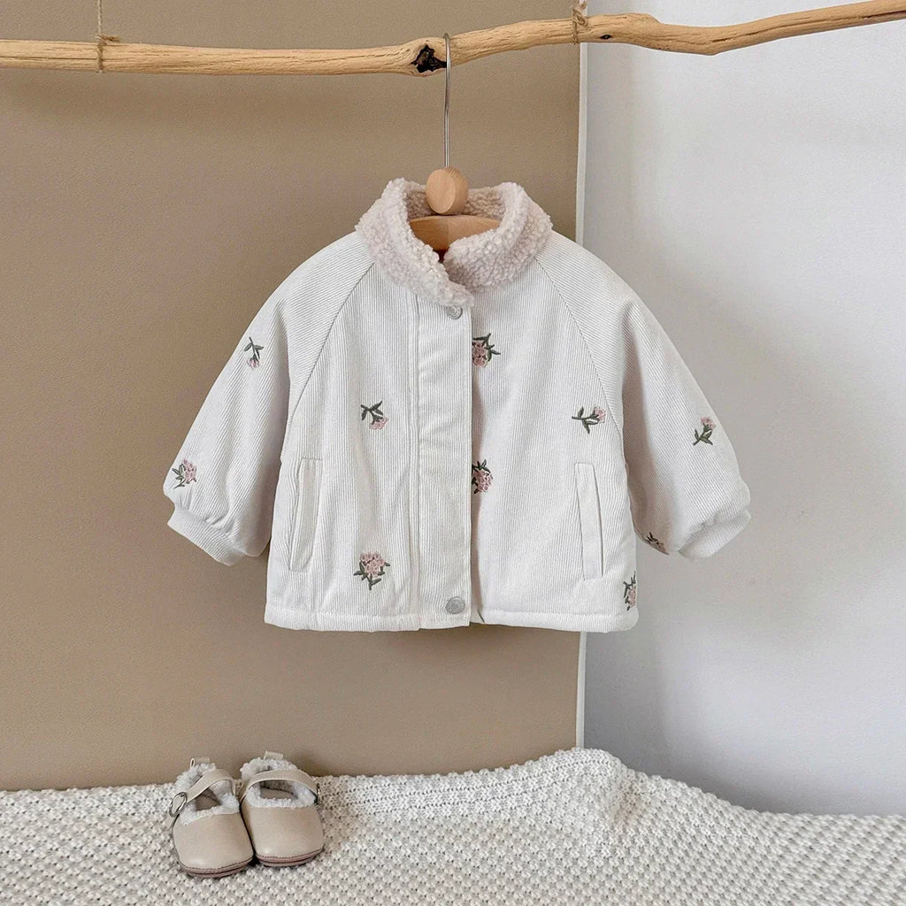 סוודר בנות דגם פרחים