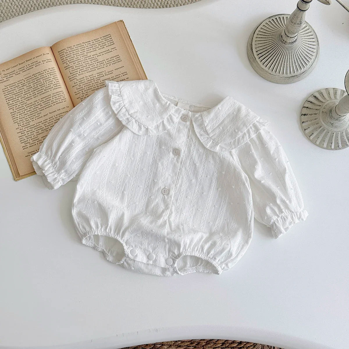 בגד גוף חגיגי כותנה-עינב